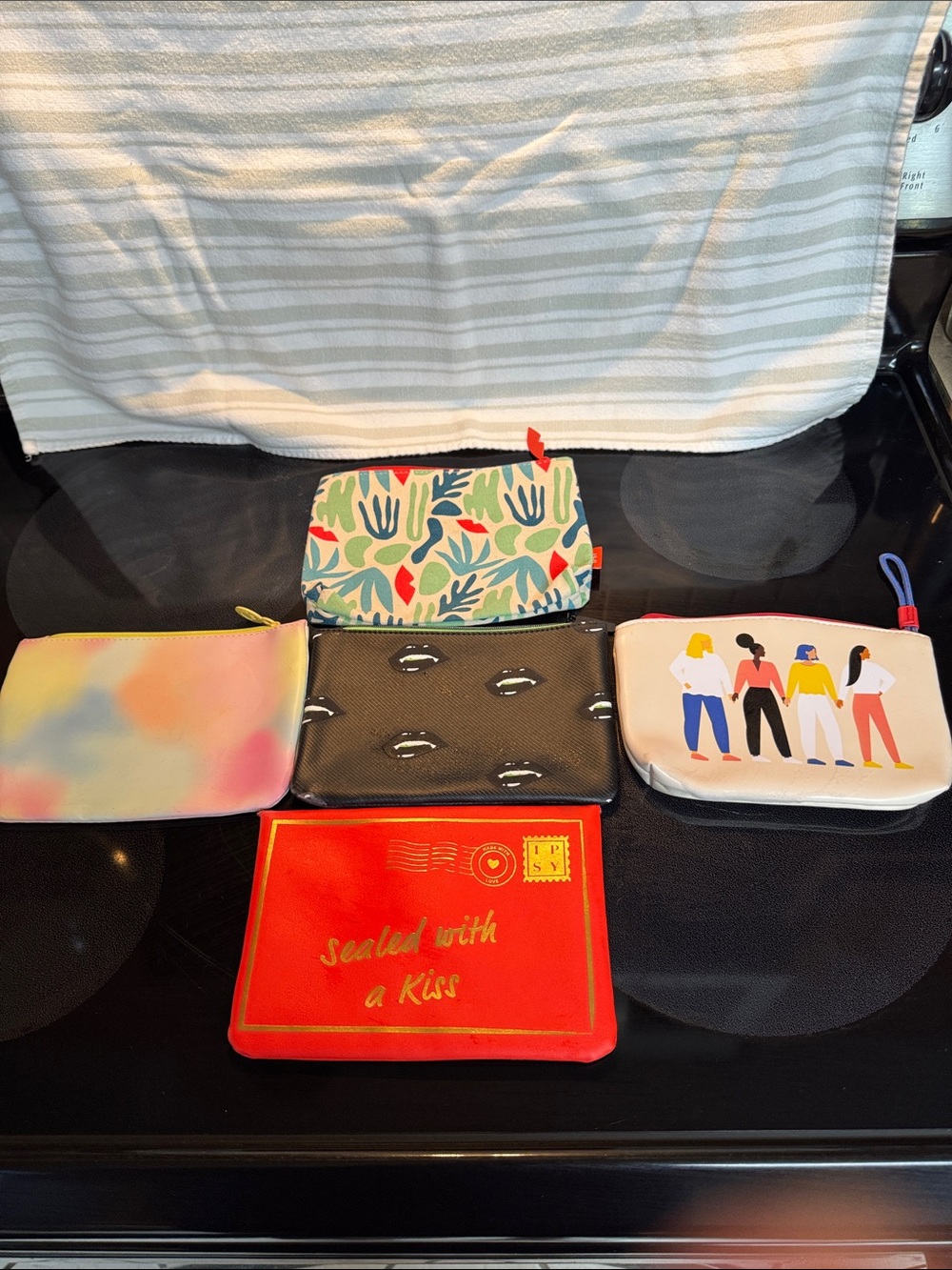 Assorted Women's Zip Pouches - IPSY Lot of 5